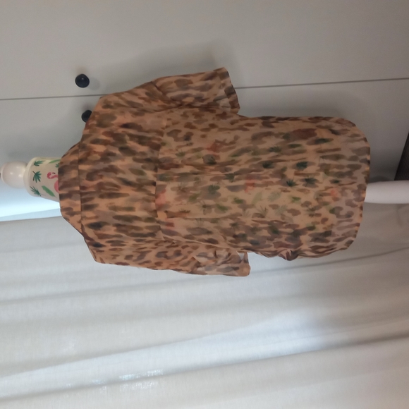 Wish the Label retro silk sheer blouse (10) - Picture 3 of 4